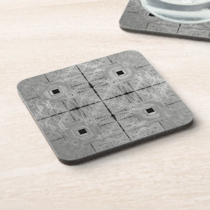 Silver Serenade Plastic Coasters