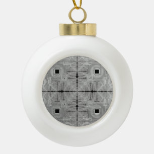 Silver Serenade Snowflake Framed Ornament