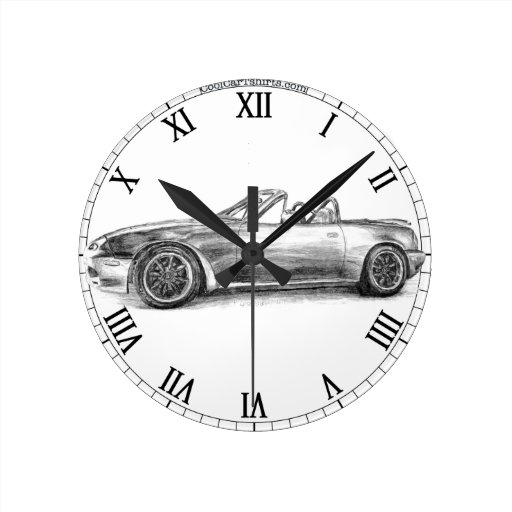 Image of Silver Shadow MX5 Round Clock