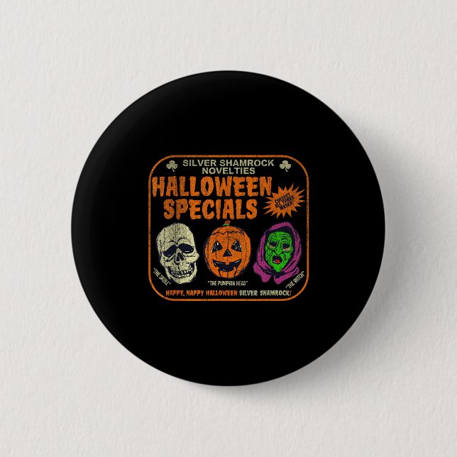 Silver Shamrock Novelties Halloween Specials  6 Cm Round Badge (Front)