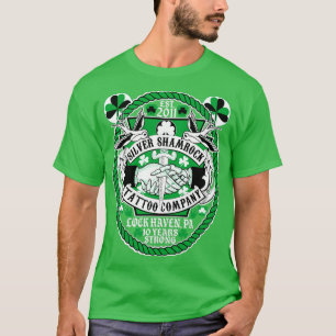 Silver Shamrock Tattoo Company 10 Years and Runnin T-Shirt