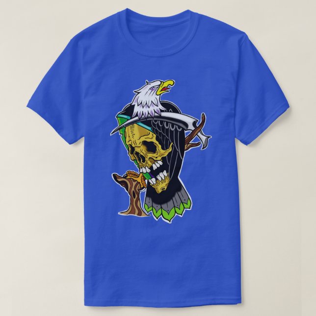 Silver Shamrock Tattoo Company Grim Eagle Solo T-Shirt (Design Front)