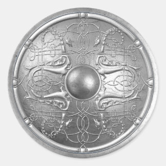 Silver Shield 16 Classic Round Sticker