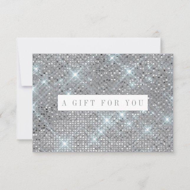Silver Shimmer Marble Gift Certificate (Front)