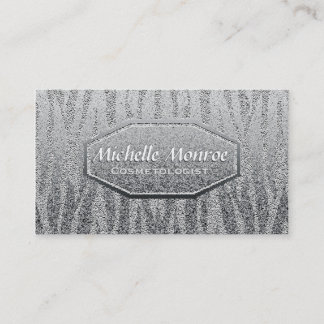 Silver Shine Metallic Business Card