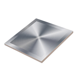 Silver Shiny Metallic Design Stainless Steel Look Tile