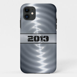 Silver Shiny Stainless Steel Metal 11 iPhone 11 Case