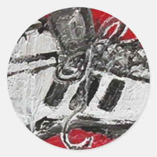 SILVER SHOES CLASSIC ROUND STICKER