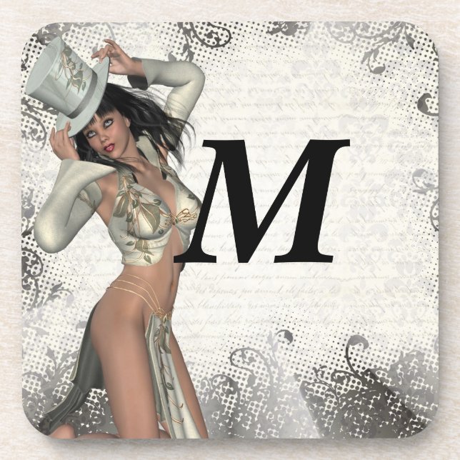 Silver showgirl coaster (Front)