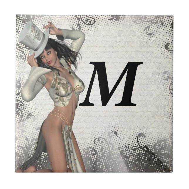 Silver showgirl tile (Front)