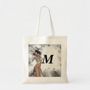 Silver showgirl tote bag