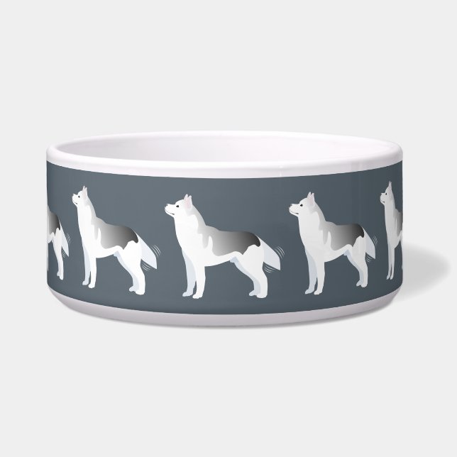 Silver Siberian Husky Basic Breed Customisable (Front)