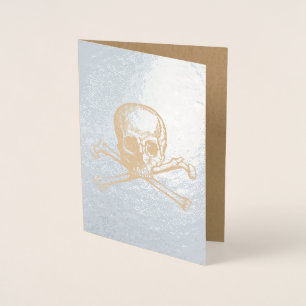 Silver Skull Foil Card