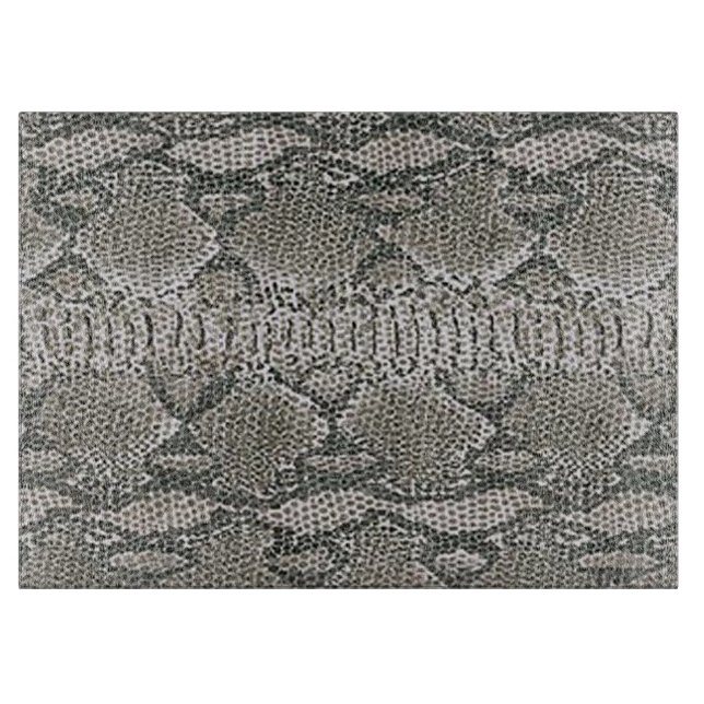 Silver Snake Skin Cutting Board (Front)