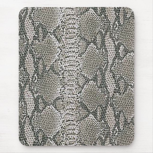 Silver Snake Skin Mouse Pad (Front)