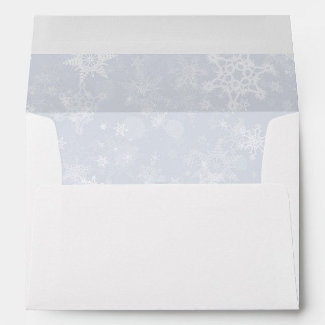 Silver Snow Flake Envelope (Back (Bottom))