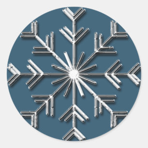 Silver Snowflake 6 - Holiday  stickers
