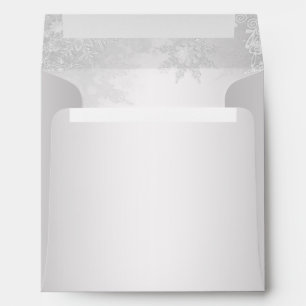 Silver Snowflake Christmas Envelopes