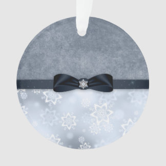 Silver Snowflake Christmas Ornament