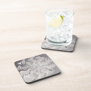 silver snowflake coaster