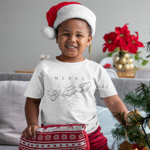 Silver Snowflake Merry Christmas  T-Shirt