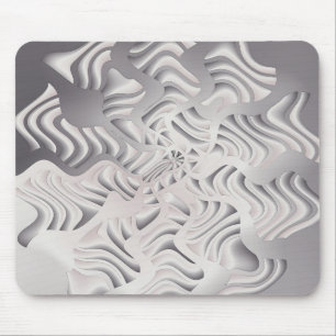 silver snowflake mouse mat