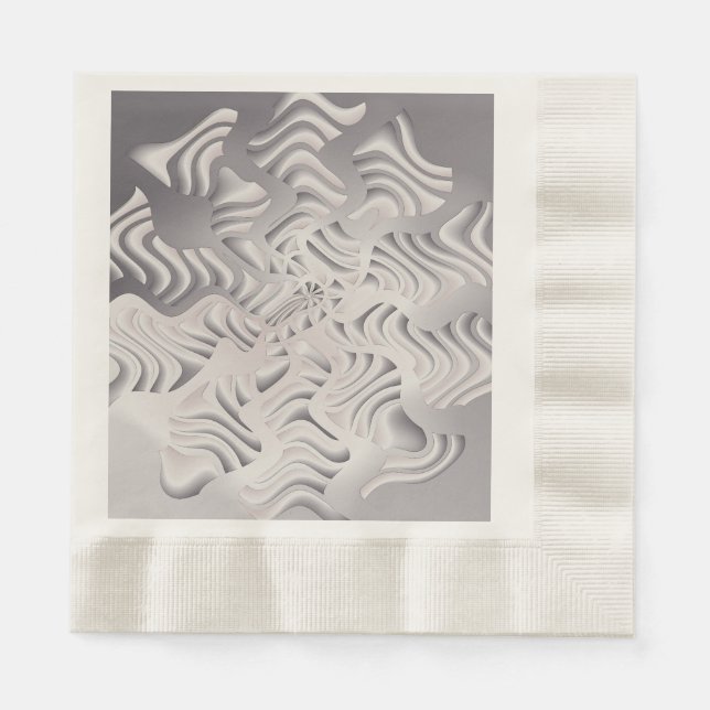 silver snowflake napkin (Front)