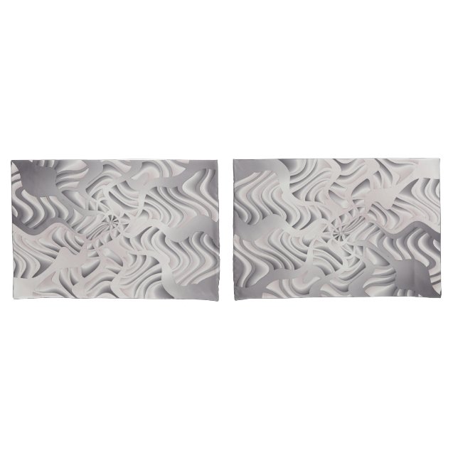 silver snowflake pillowcase (Front-Set)