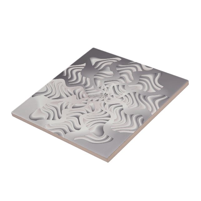 silver snowflake tile (Side)