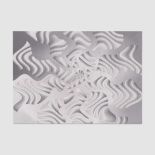 silver snowflake tissue paper