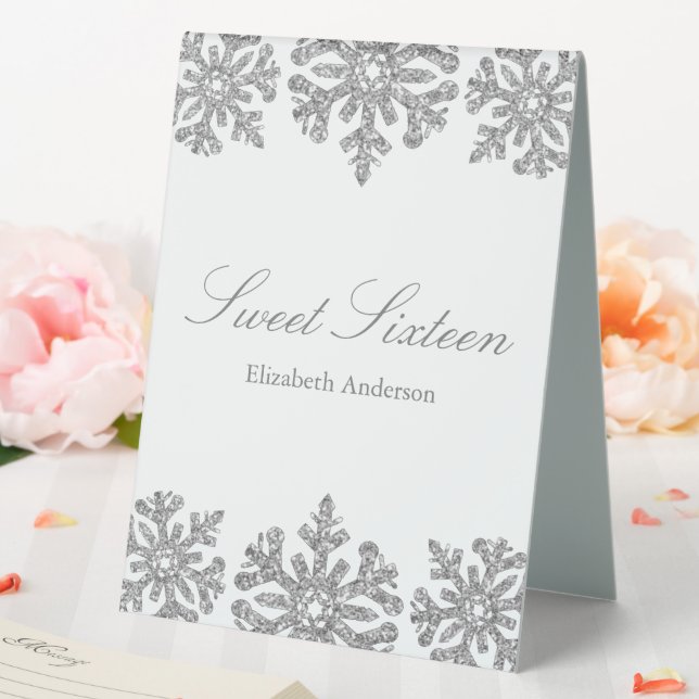 Silver Snowflake Winter Sweet 16 (In SItu (Wedding))