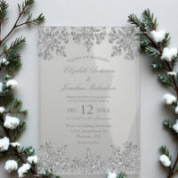 Silver Snowflake Winter Wedding