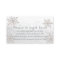 Silver Snowflakes Please Bring a Book Card
