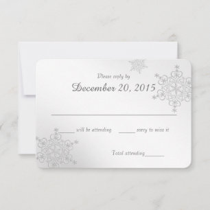 Silver Snowflakes Response Card