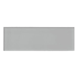 Silver Solid Colour Name Tag