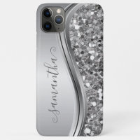 Silver Sparkle Bling Handwritten Personalised