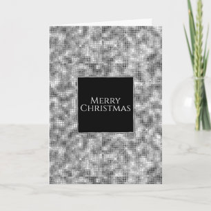 Silver Sparkle Christmas Holiday Card