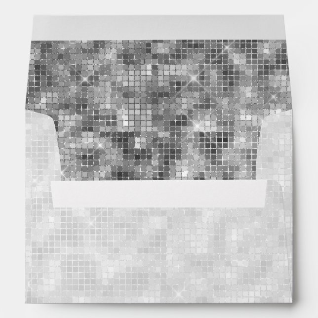 Silver Sparkle Envelope (Back (Bottom))