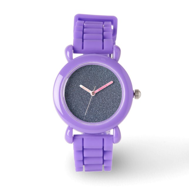 Silver Sparkle Glitter Watch (Front)