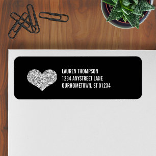 Silver Sparkle Heart