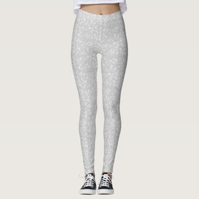 Silver Sparkle Leggings (Front)
