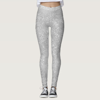 Silver Sparkle Shimmery Leggings