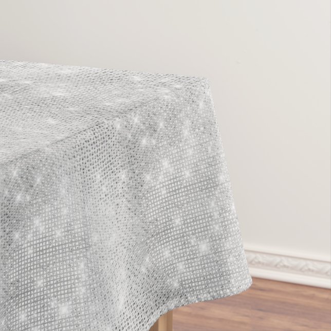 Silver Sparkle Tablecloth (In Situ)