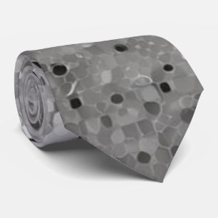 Silver Sparkling Sequin Tie Shiny Necktie