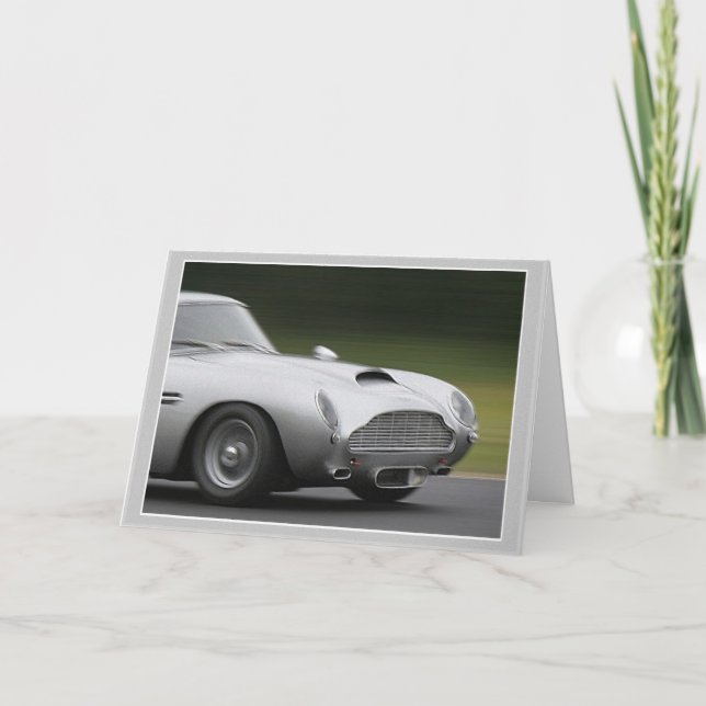Silver Speed Birthday Card (Front)