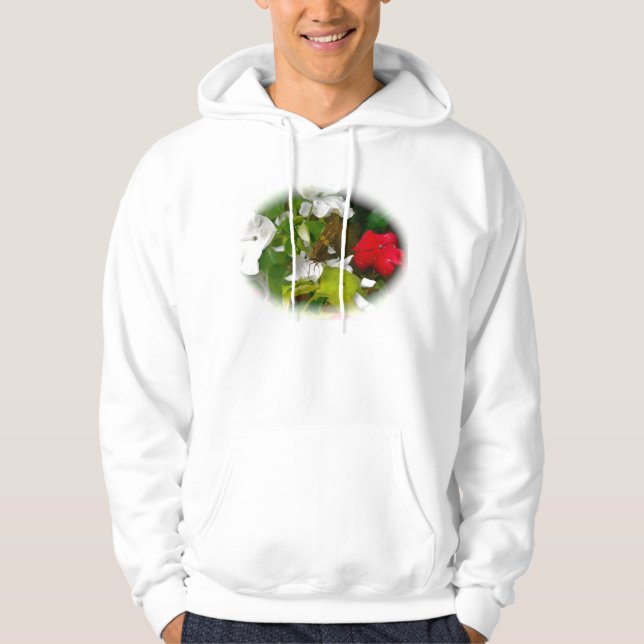 Silver Spot Skipper Butterfly Hoodie (Front)