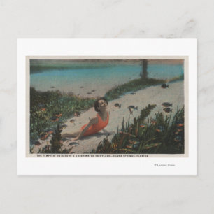 Silver Springs, FL - Woman Swimming Underwater Postcard