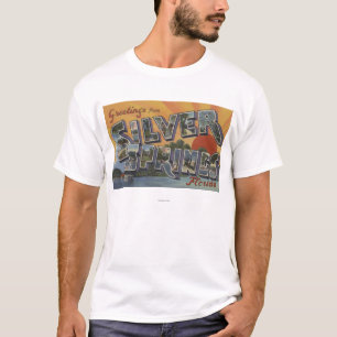 Silver Springs, Florida - Large Letter Scenes 2 T-Shirt