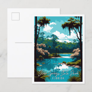 Silver Springs State Park vintage travel Postcard