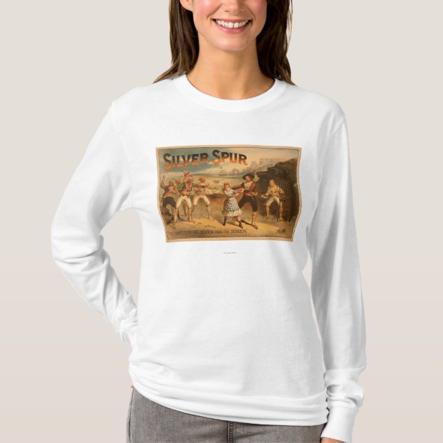 Silver SpurPirates Theatrical Poster T-Shirt (Front)